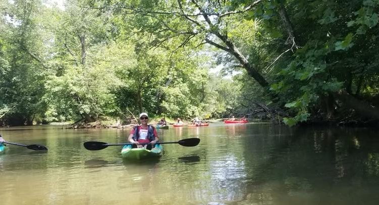 person in a kayak