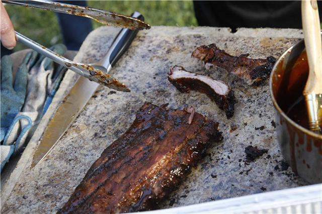 cooking at whistlestop festival