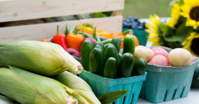 vegetables at the market