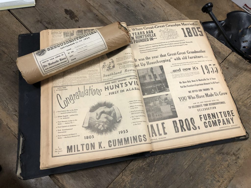 Old Huntsville newspaper